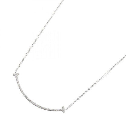 Tiffany & Co Tiffany＆co Necklace T Smile Small Diamond Necklace Neck Circumferen