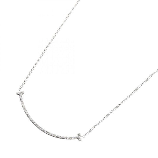 Tiffany & Co Tiffany＆co Necklace T Smile Small Diamond Necklace Neck Circumferen