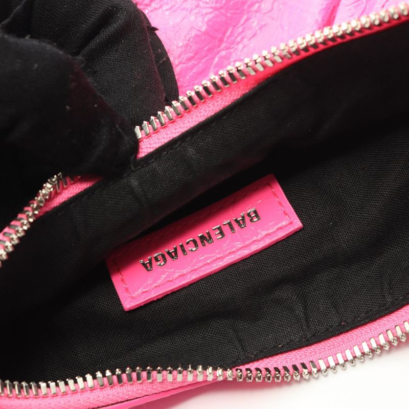 Balenciaga Shoulder Bag LE Cagole Fuchsia Pink Leather Le Cagole XS Ladies Used