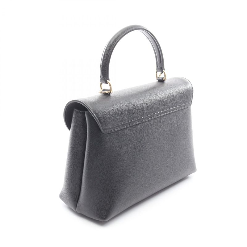 Celine Handbag Medium Nino 117523fxk38no Black Leather 2way Shoulder Bag Ladies