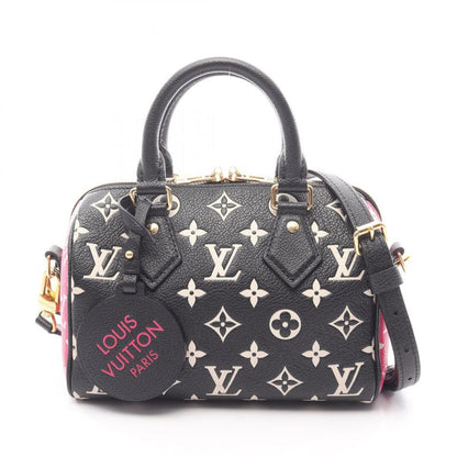Louis Vuitton Handbag Speedy Bandouliere 20 Monogram Empreinte M46088 Noir