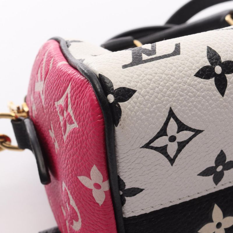 Louis Vuitton Handbag Speedy Bandouliere 20 Monogram Empreinte M46088 Noir