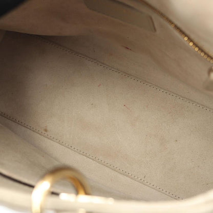 Dior Handbag LADY DIOR Cannage M05650nge Greige Leather Cannage 2way Tote