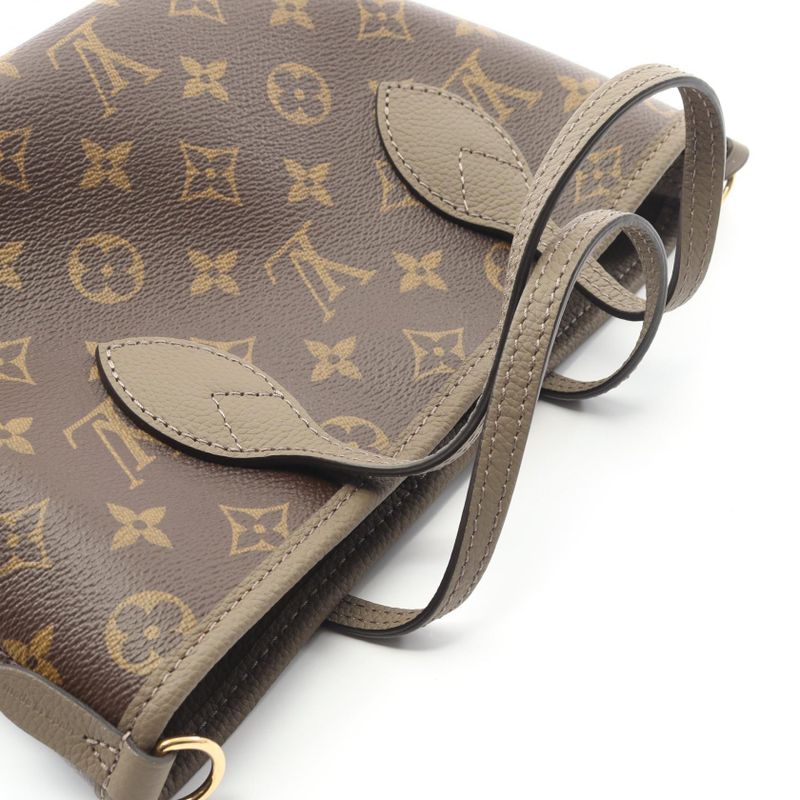 Louis Vuitton Tote Bag Neverfull Inside Out BB Monogram Dark Fango M12109 Dark