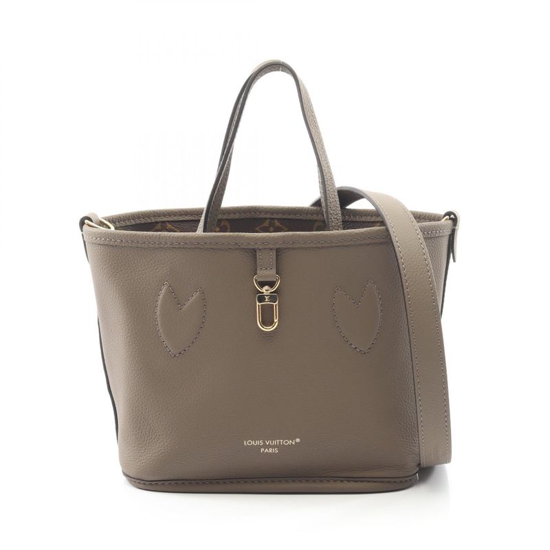 Louis Vuitton Tote Bag Neverfull Inside Out BB Monogram Dark Fango M12109 Dark