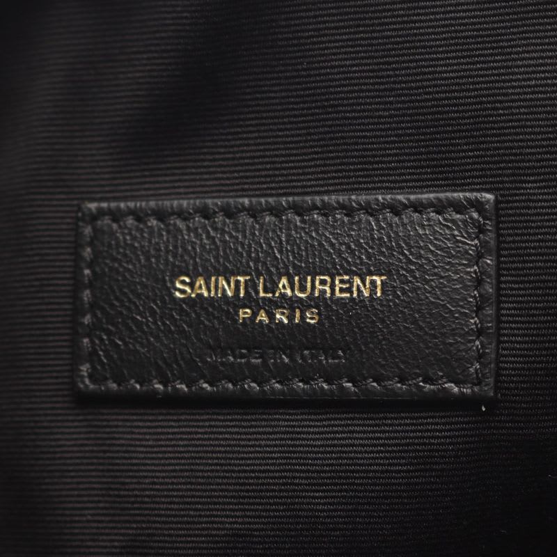 Saint Laurent Paris Shoulder Bag Rive Gauche Bucket Nero Wool Leather