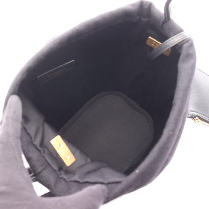 Saint Laurent Paris Shoulder Bag Rive Gauche Bucket Nero Wool Leather