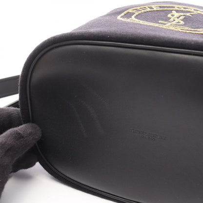 Saint Laurent Paris Shoulder Bag Rive Gauche Bucket Nero Wool Leather