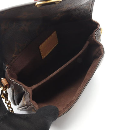 Louis Vuitton Handbag Micro Metis Monogram PVC Coated Canvas Leather