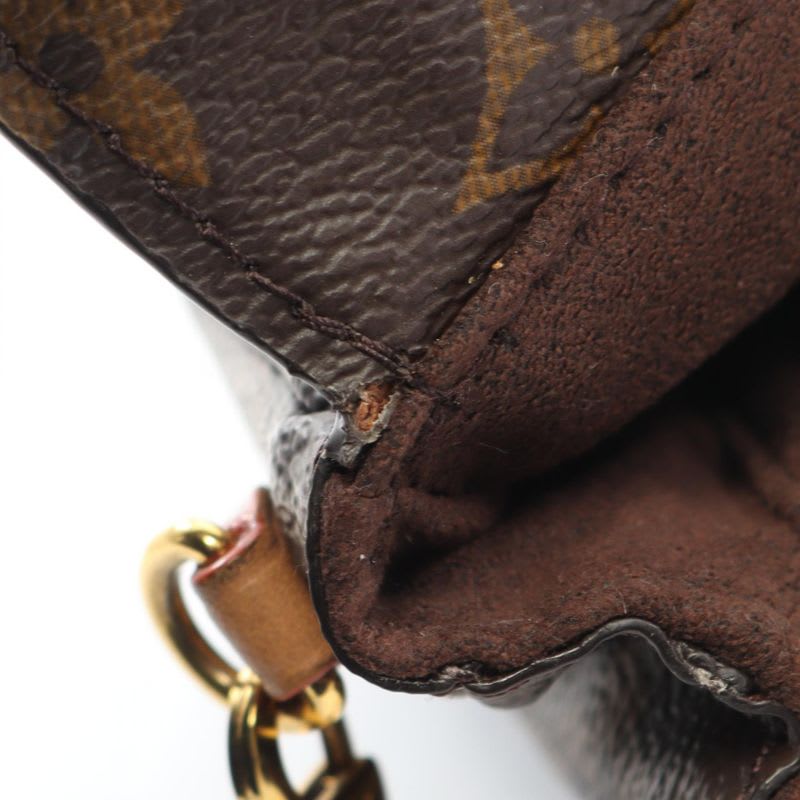 Louis Vuitton Handbag Micro Metis Monogram PVC Coated Canvas Leather