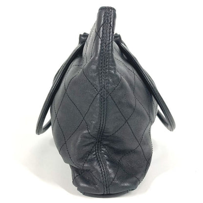 Chanel Handbag Hoop Bag Leather Black
