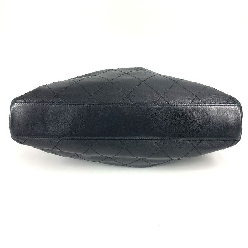 Chanel Handbag Hoop Bag Leather Black