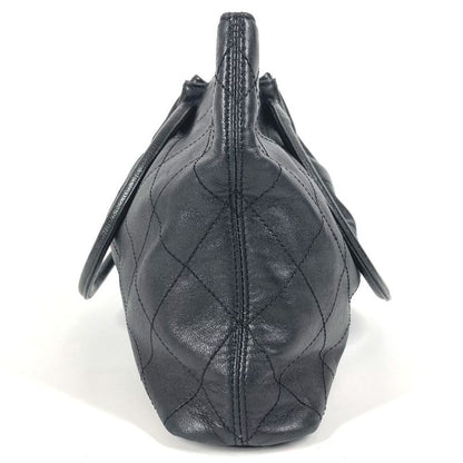 Chanel Handbag Hoop Bag Leather Black