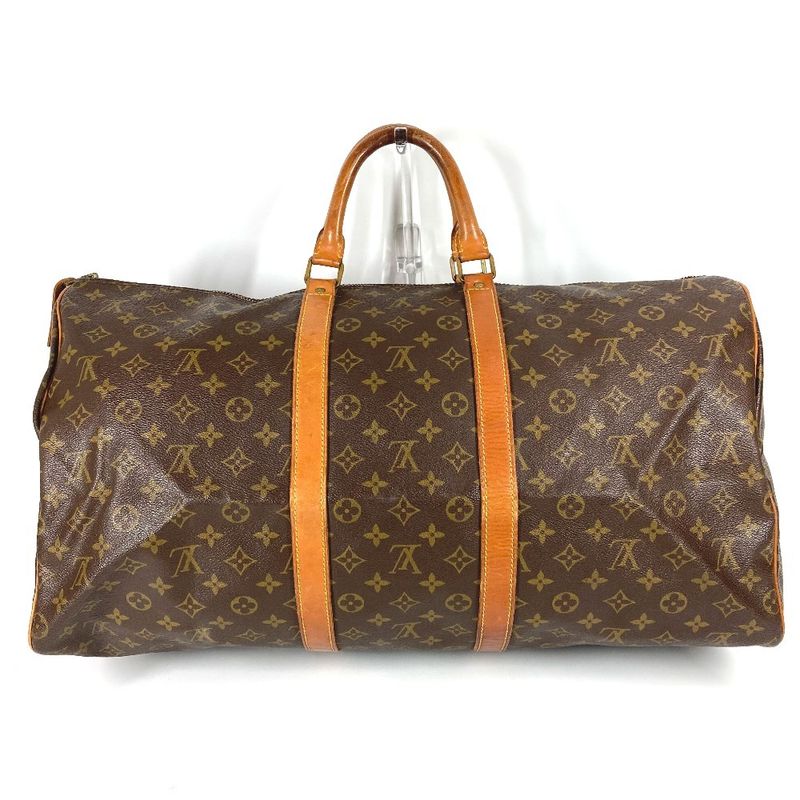 Louis Vuitton Boston Bag Keepall 55 Keepall 55 M41424 Monogram Canvas Brown
