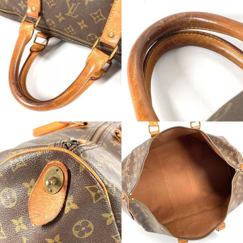 Louis Vuitton Boston Bag Keepall 55 Keepall 55 M41424 Monogram Canvas Brown