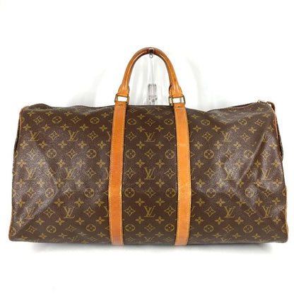 Louis Vuitton Boston Bag Keepall 55 Keepall 55 M41424 Monogram Canvas Brown