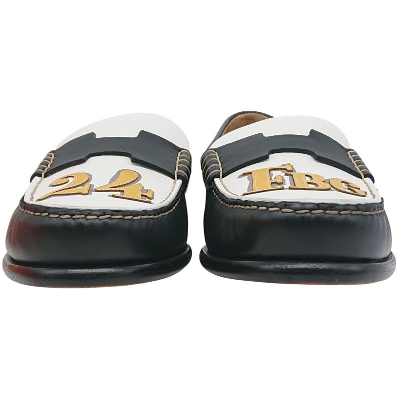 Hermes Moccasins Kennedy 24 FBG Leather #40 Box