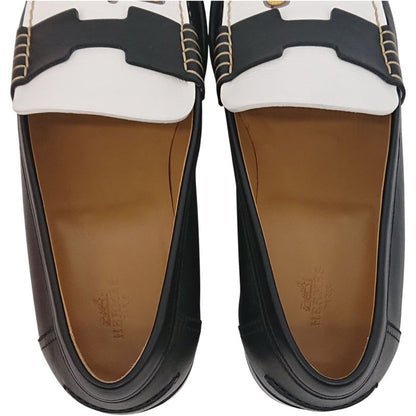 Hermes Moccasins Kennedy 24 FBG Leather #40 Box