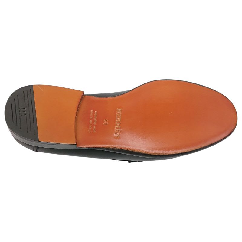 Hermes Moccasins Kennedy 24 FBG Leather #40 Box