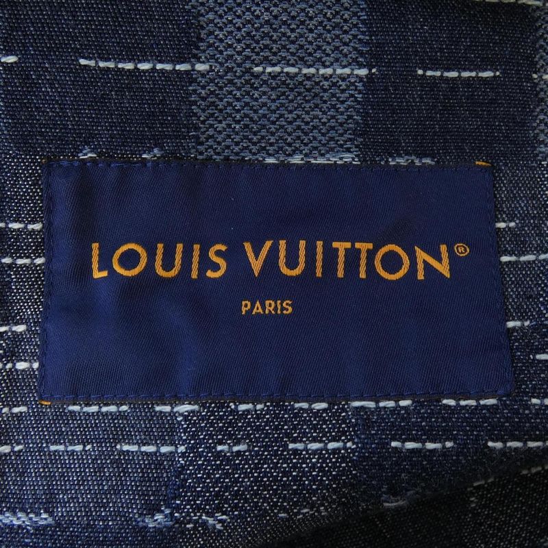 Louis Vuitton Damier Denim Workwear Blouson Jacket Hta 80 Wwio