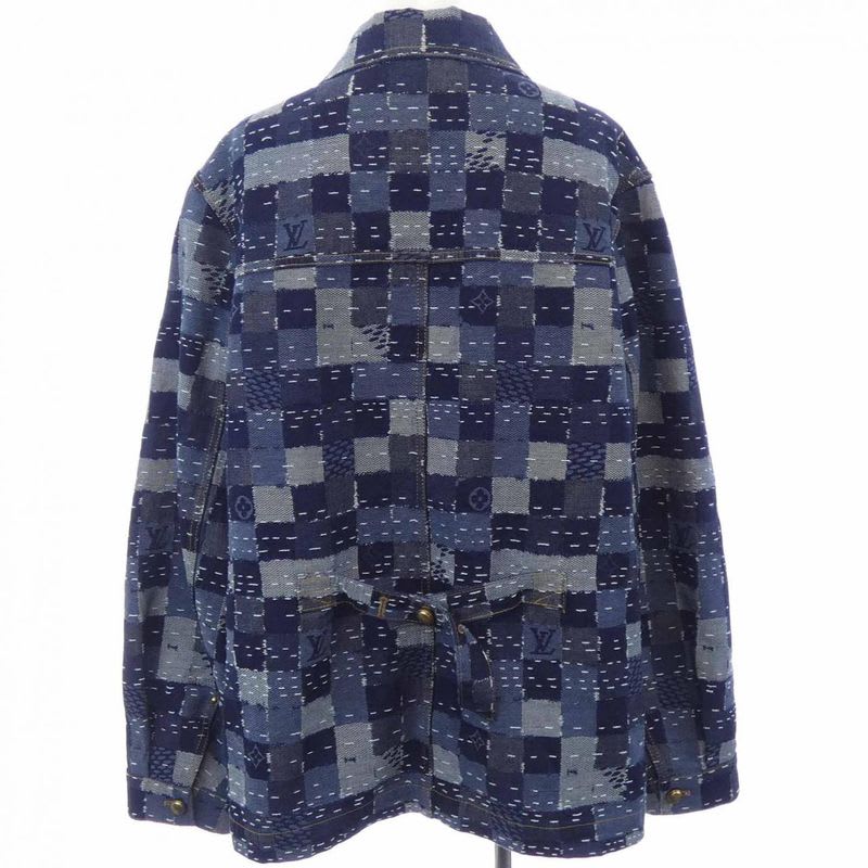 Louis Vuitton Damier Denim Workwear Blouson Jacket Hta 80 Wwio