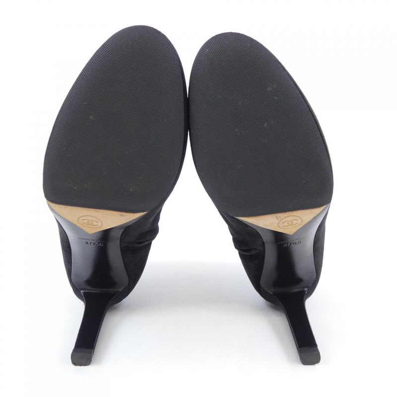 Chanel Size 37.5 Black Boots