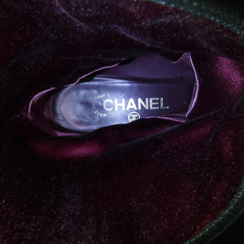 Chanel Size 38 Black Boots