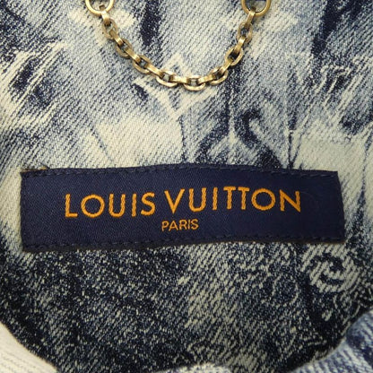 Louis Vuitton Monogram Bandana Short Sleeve Denim Shirt Hns17 Xnw2 S