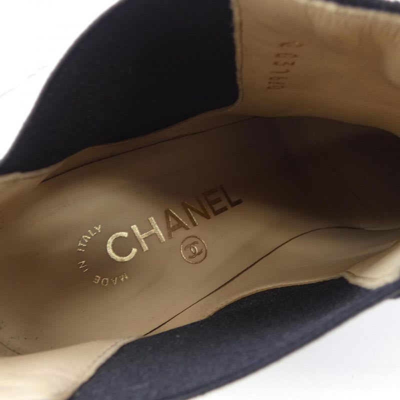 Chanel Size 38.5 Black Boots