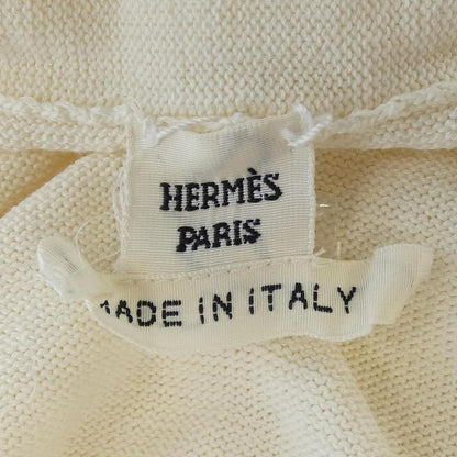 Hermes 66-7714 Long Size 40 Beige Cardigan