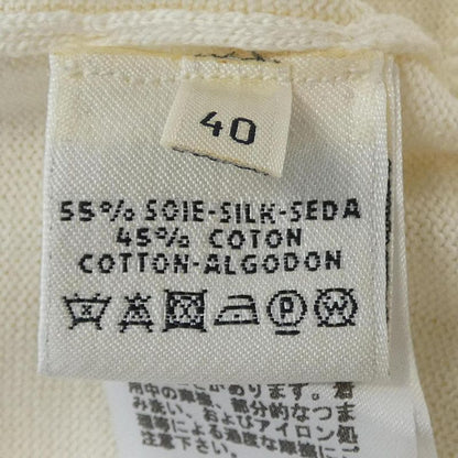 Hermes 66-7714 Long Size 40 Beige Cardigan