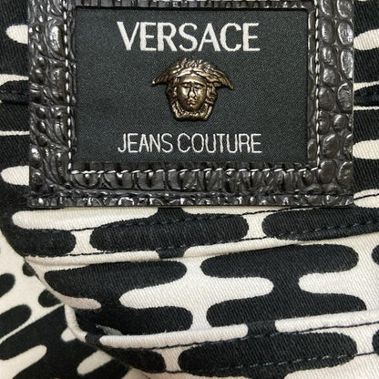 Versace Jeans Couture Pants Size 44 L Women's - White X Black Full Length