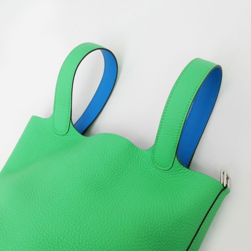 Hermes Picotin Lock PM Eclat Vert Comic Blue Frida Silva Hardware