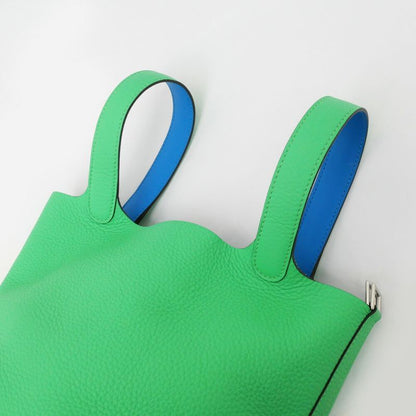 Hermes Picotin Lock PM Eclat Vert Comic Blue Frida Silva Hardware