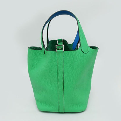 Hermes Picotin Lock PM Eclat Vert Comic Blue Frida Silva Hardware