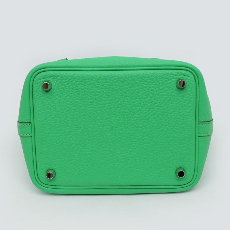 Hermes Picotin Lock PM Eclat Vert Comic Blue Frida Silva Hardware
