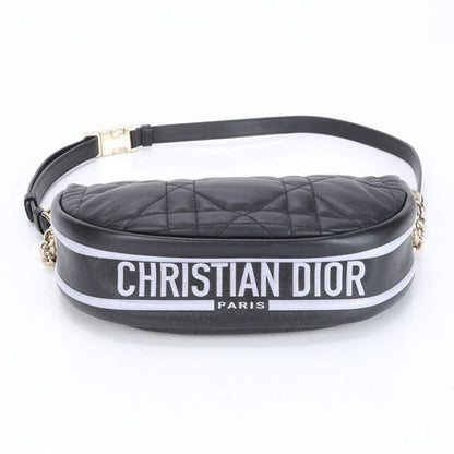 Christian Dior Cannage Vibe Hobo Small Lamb Leather 2WAY Shoulder Bag Women's