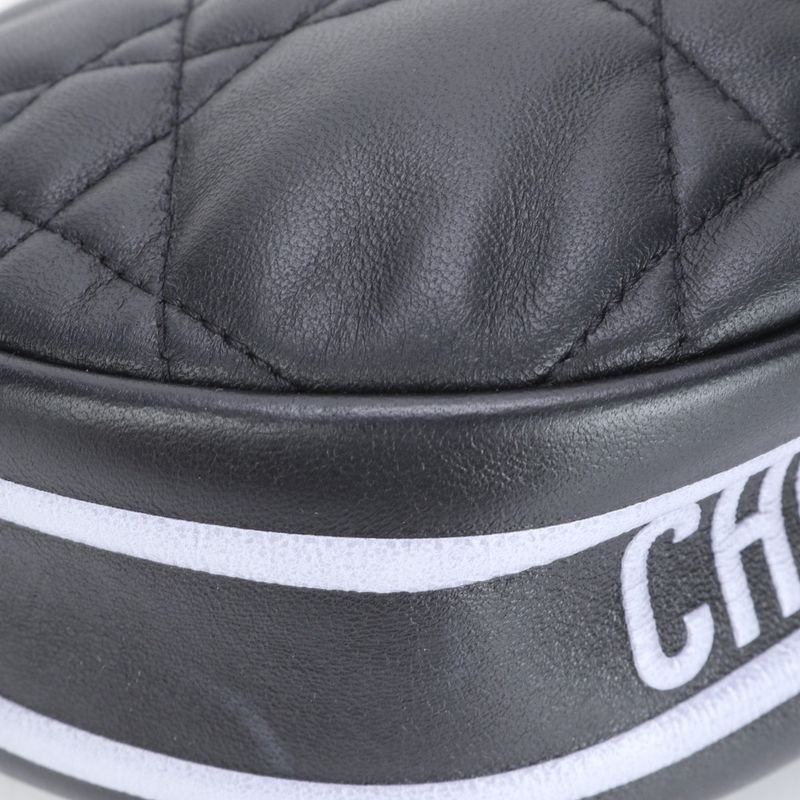 Christian Dior Cannage Vibe Hobo Small Lamb Leather 2WAY Shoulder Bag Women's