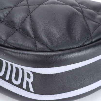 Christian Dior Cannage Vibe Hobo Small Lamb Leather 2WAY Shoulder Bag Women's