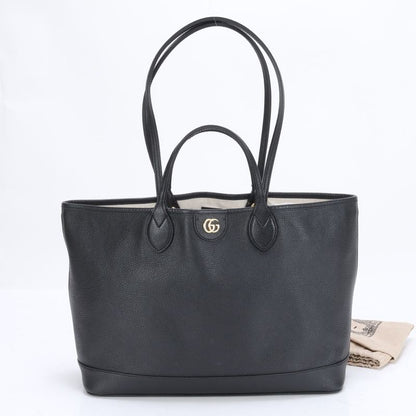 Gucci Ggmarmont 739730 Leather 2WAY Tote Bag Shoulder Hand Black A4 Women's RRM