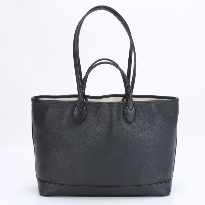 Gucci Ggmarmont 739730 Leather 2WAY Tote Bag Shoulder Hand Black A4 Women's RRM