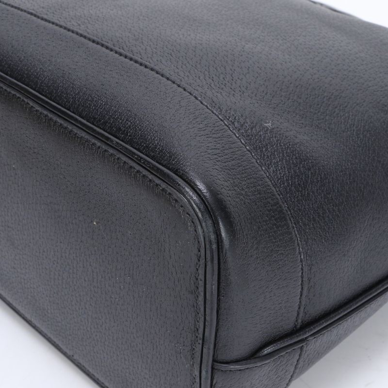 Gucci Ggmarmont 739730 Leather 2WAY Tote Bag Shoulder Hand Black A4 Women's RRM