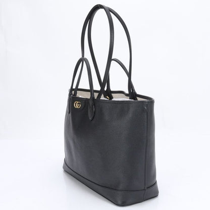 Gucci Ggmarmont 739730 Leather 2WAY Tote Bag Shoulder Hand Black A4 Women's RRM