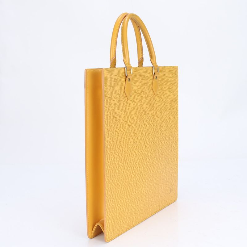 Louis Vuitton Epi Sac Plastic M52079 Leather Tote Bag Shoulder Hand A4 Women's