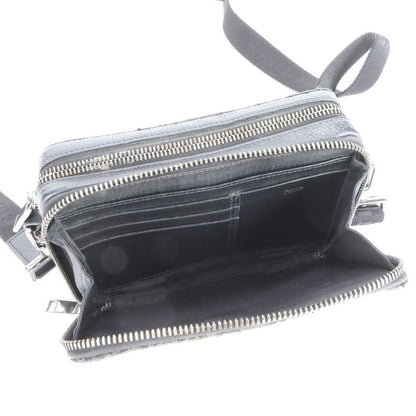 Dior Oblique Leather Shoulder Bag Crossbody Messenger Business Commuting Black