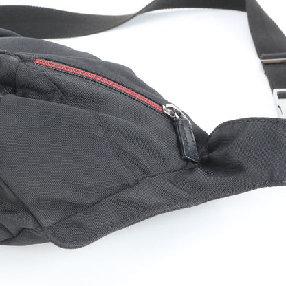 Gucci Sherry Line Leather Body Bag Crossbody Waist Pouch Shoulder 122350 Black