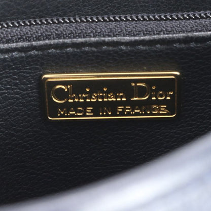 Vintage Christian Dior Leather 2WAY Shoulder Bag Crossbody Hand Navy Ladies RRM