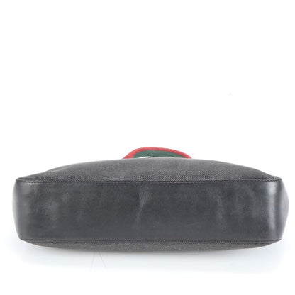 Gucci Sherry Line Leather Handbag Mini Tote 73984 Black Women's RCE Db11-1