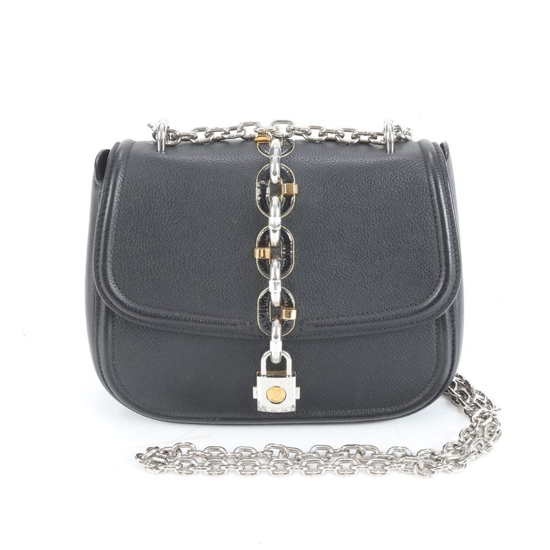 Louis Vuitton Chain It Leather 2WAY Shoulder Bag Crossbody Tote Women's EUE