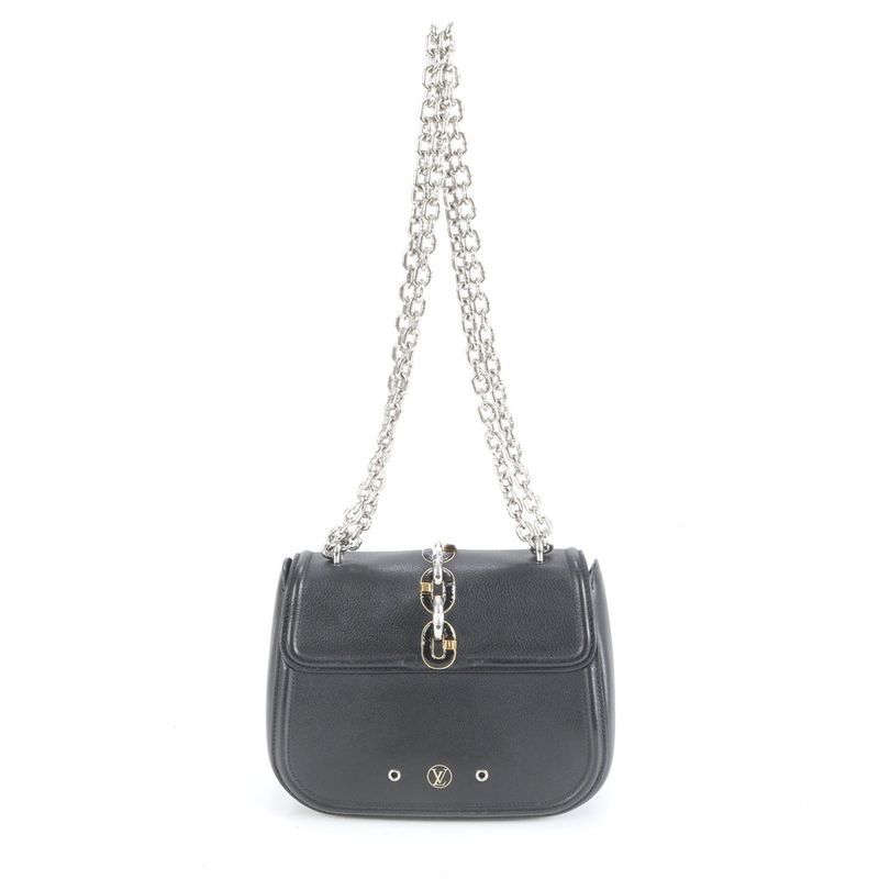 Louis Vuitton Chain It Leather 2WAY Shoulder Bag Crossbody Tote Women's EUE
